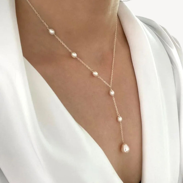 Almare | Collar Mujer Perlas Lágrima Elegante