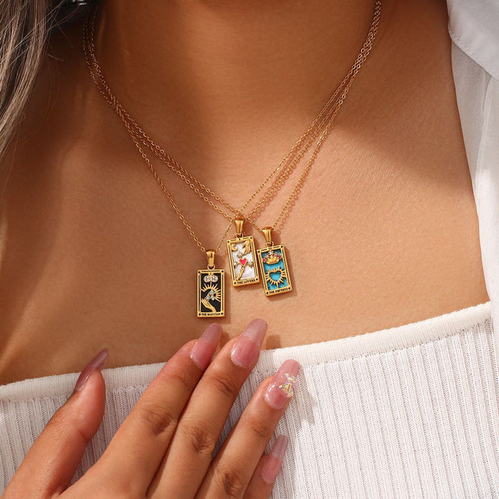 Almare | Collar Mujer Cartas Tarot Místicas
