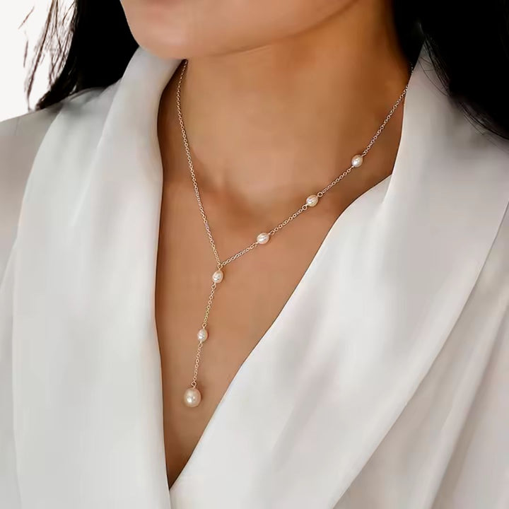 Almare | Collar Mujer Perlas Lágrima Elegante