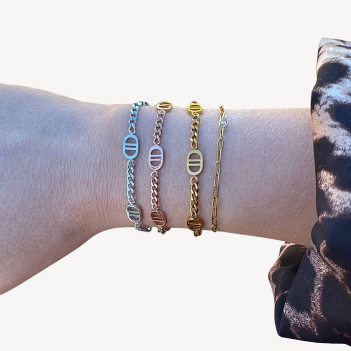 Almare | Pulsera Mujer Eslabones Oval Elegante