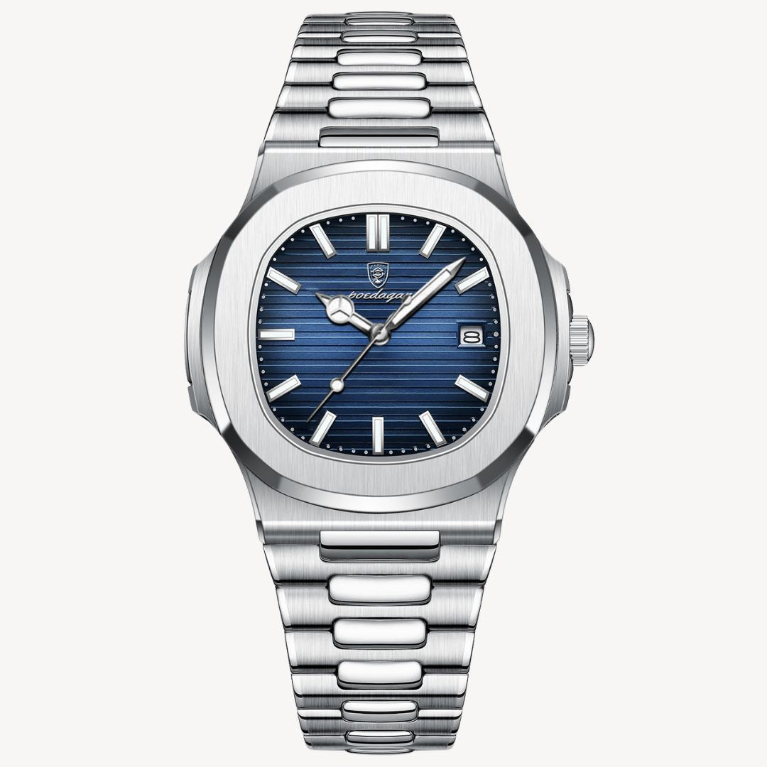 Almare | Reloj Pulsera Hombre Analógico Plata