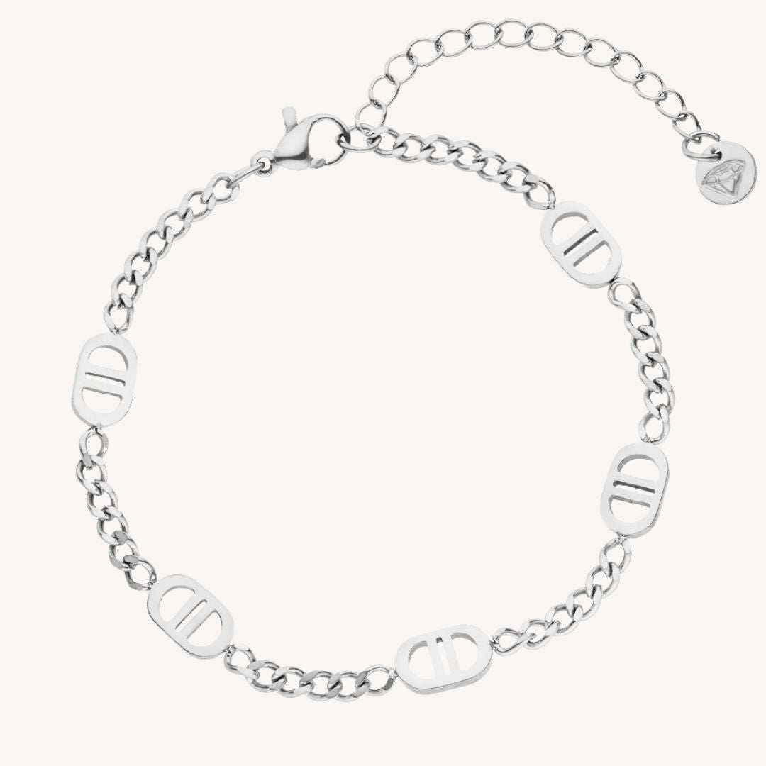 Almare | Pulsera Mujer Eslabones Oval Elegante